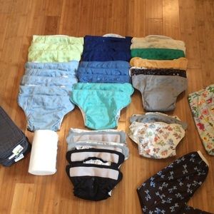 Pre-loved Bumgenius/ Rumparooz Cloth Diaper Set